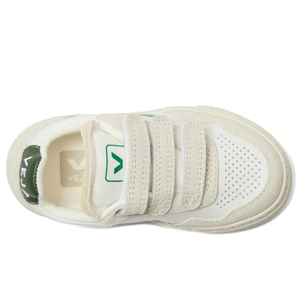 VEJA V-90 Sneakers Toddler US 8.5 White Leather Low Top Lifestyle Shoes ZOGG3522